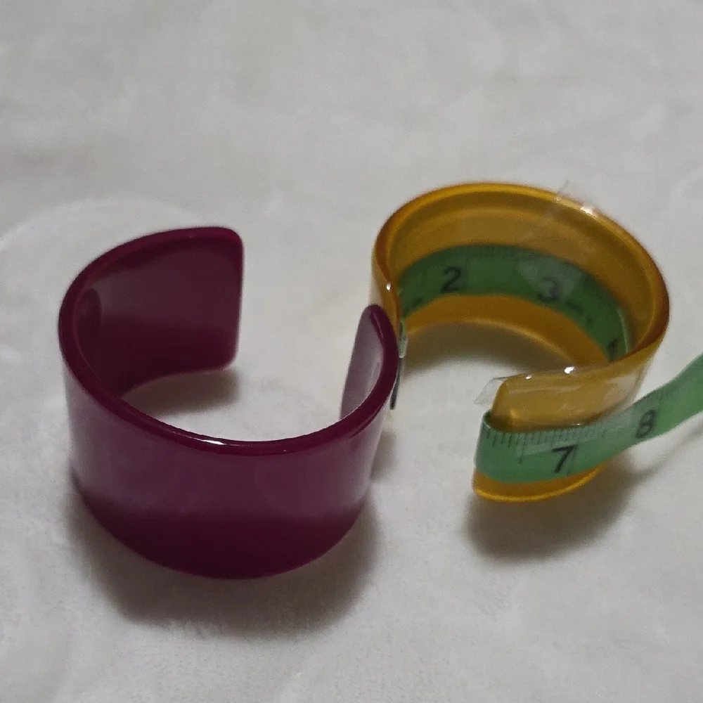 Purple and Yellow‎ Cuff Bracelets